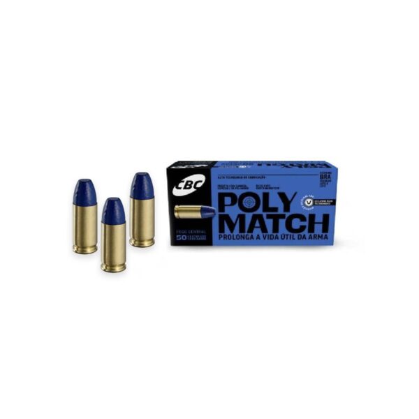 MUNIÇÃO CBC 9MM POLYMATCH 124GR – 50 UND.